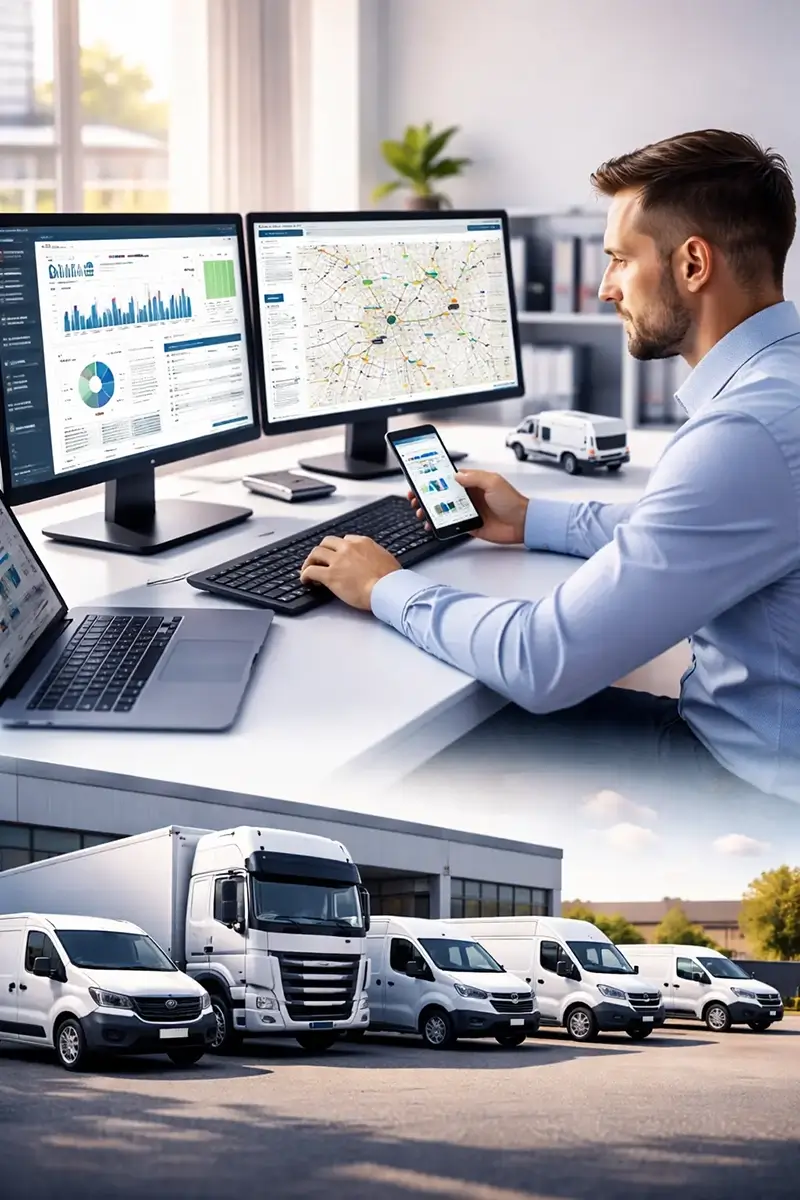 monitorizare flota auto si servicii integrate pentru vehicule camioane si masini companie